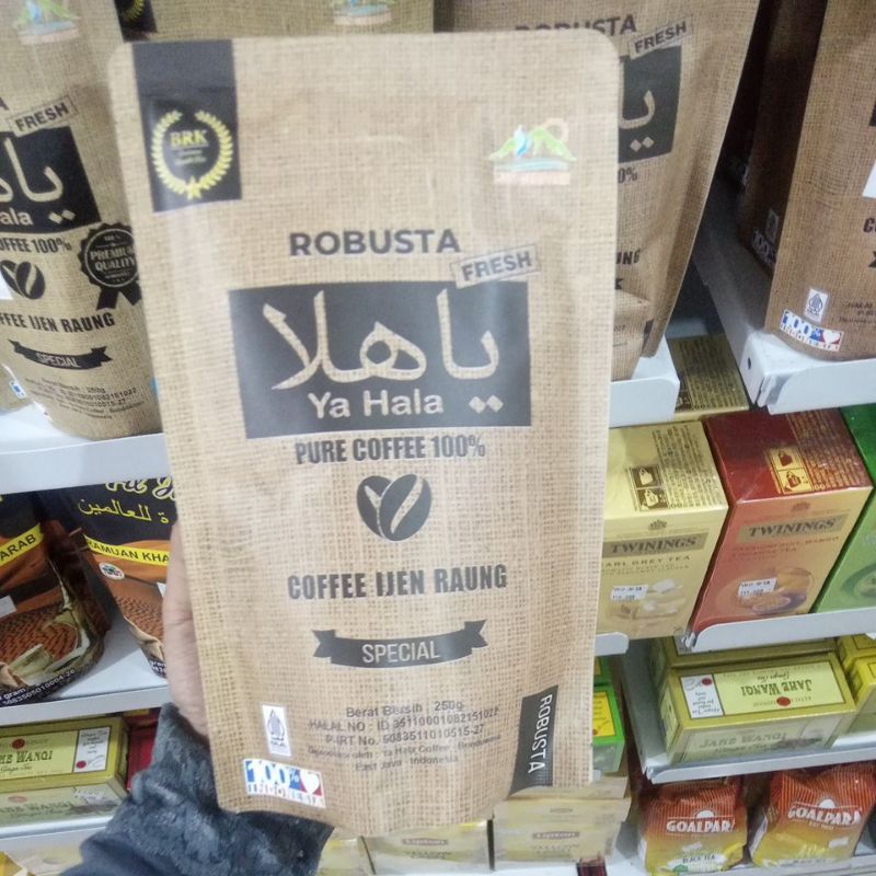 

Coffe Robusta Ya hala Coffe Ijen Raung berat bersih 250gr