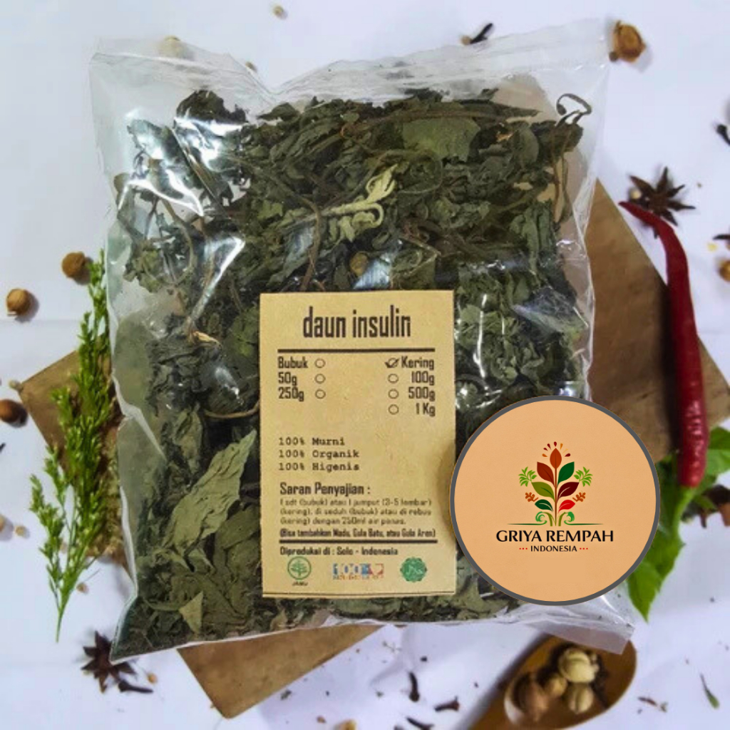 

DAUN INSULIN KERING 1 KG Yakon Ramuan Rempah Herbal Alami Jamu Tradisional untuk Mendukung Kesehatan Gula Darah Simplisia Smallanthus sonchifolius