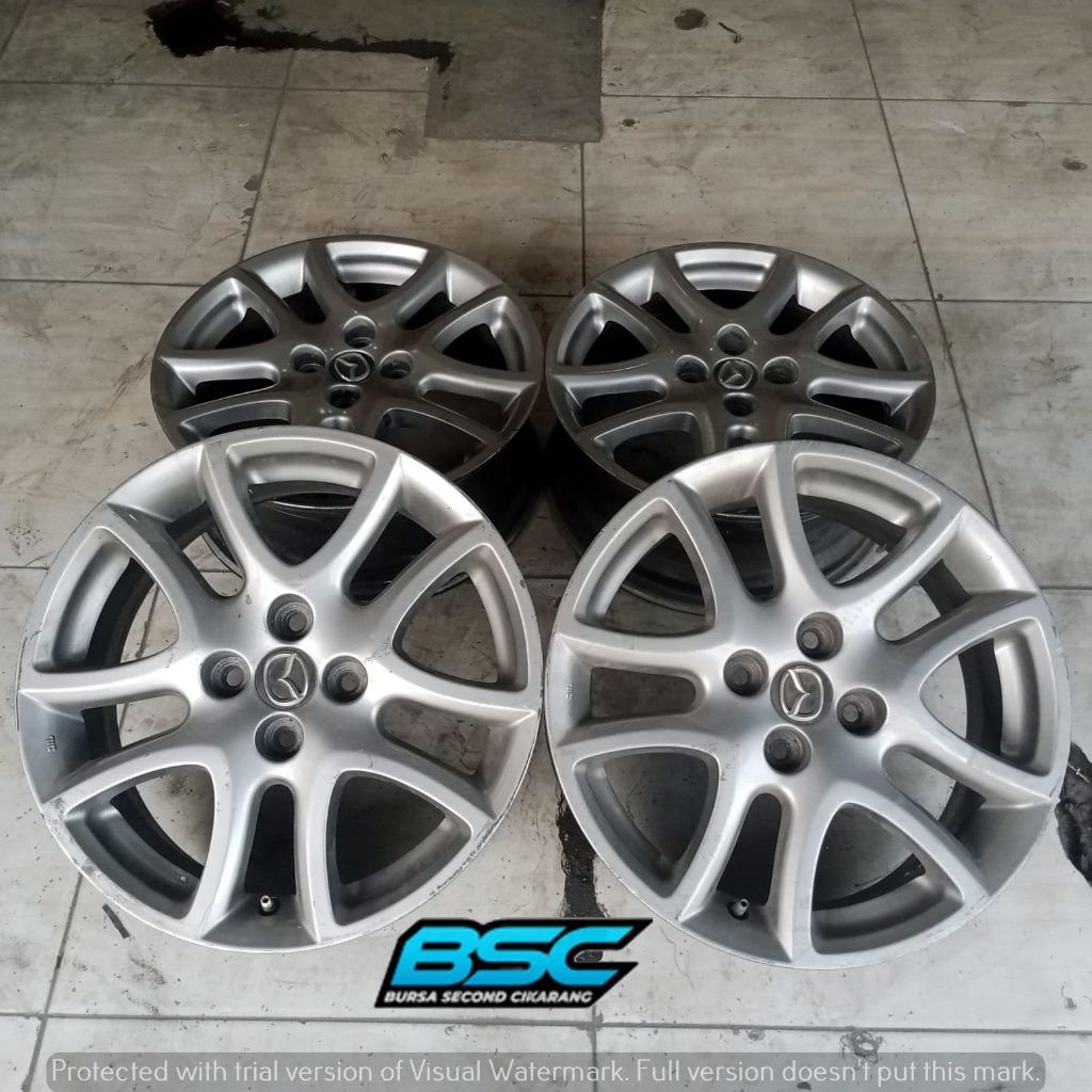Velg Mobil Second R16 Ori Mazda 2 Pcd 4x100 Ring 16 Buat Agya Ayla Sigra Calya Soluna Twincam Swift 