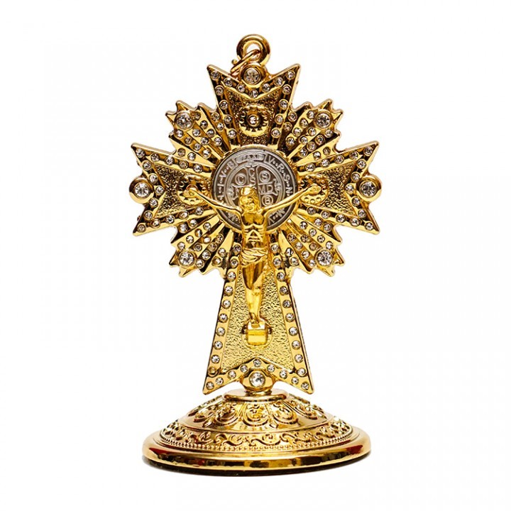 Salib mini Salib dasbor mobil salib duduk mini salib benediktus salib premium salib duduk besi salib