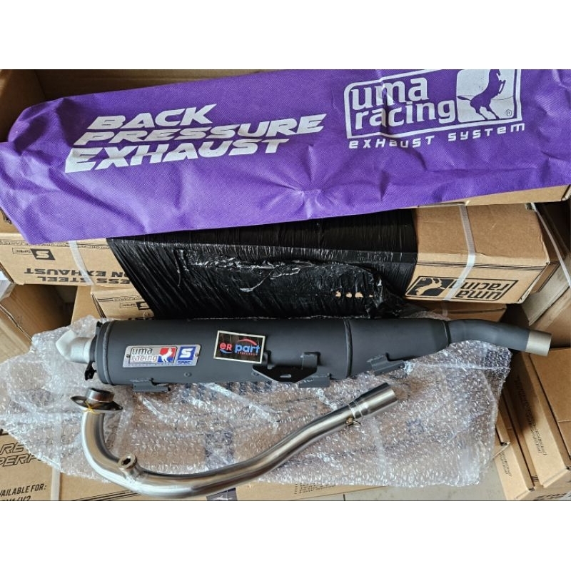 Uma racing Knalpot back Pressure exhaust mx king y15zr