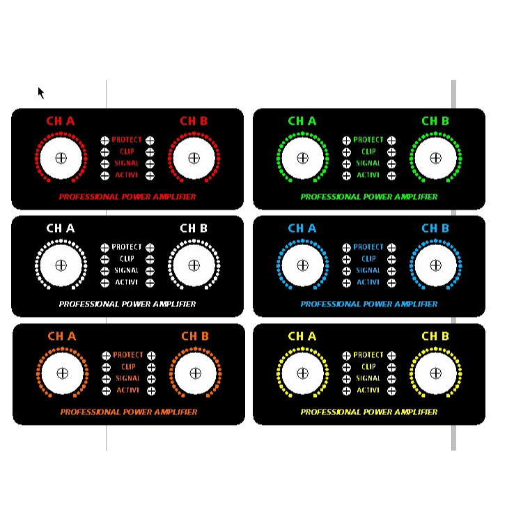 STIKER PANEL POWER STICKER POWER AMPLIFIER TERMURAH