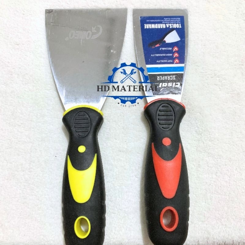 Kape Gagang Karet / Kapi / Scraper Stainless Gagang Karet