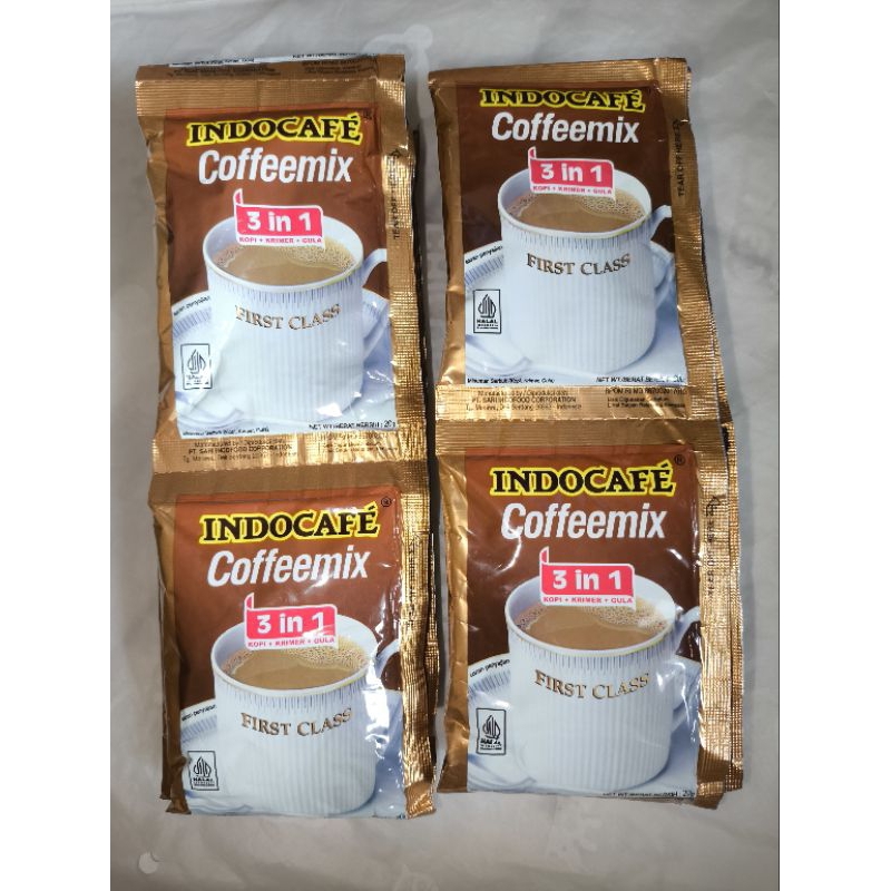 

Indocafe Coffeemix Kopi + Krim Gula 3 in 1 First Class