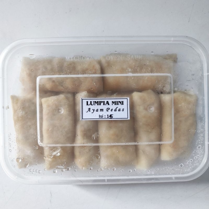 

Lumpia Mini Ayam Suwir Pedas Isi 15 Frozen