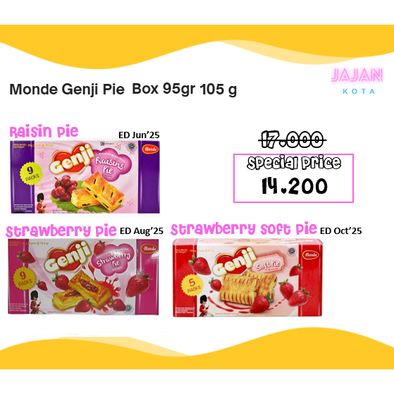 

Monde Genji Pie Box 105 gram 95 gram