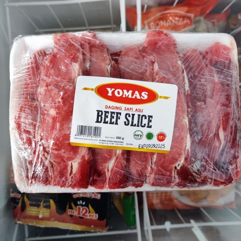 

Yomas Beef Slice Daging Sapi Asli 500g Halal