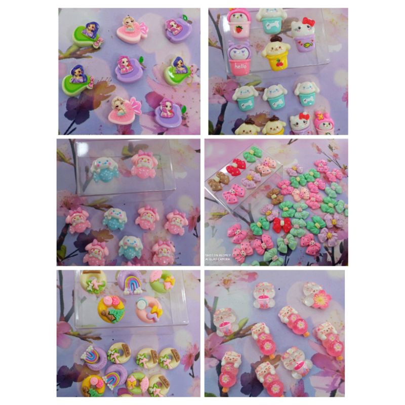 

clay / resin Sanrio, donat, pita, cat