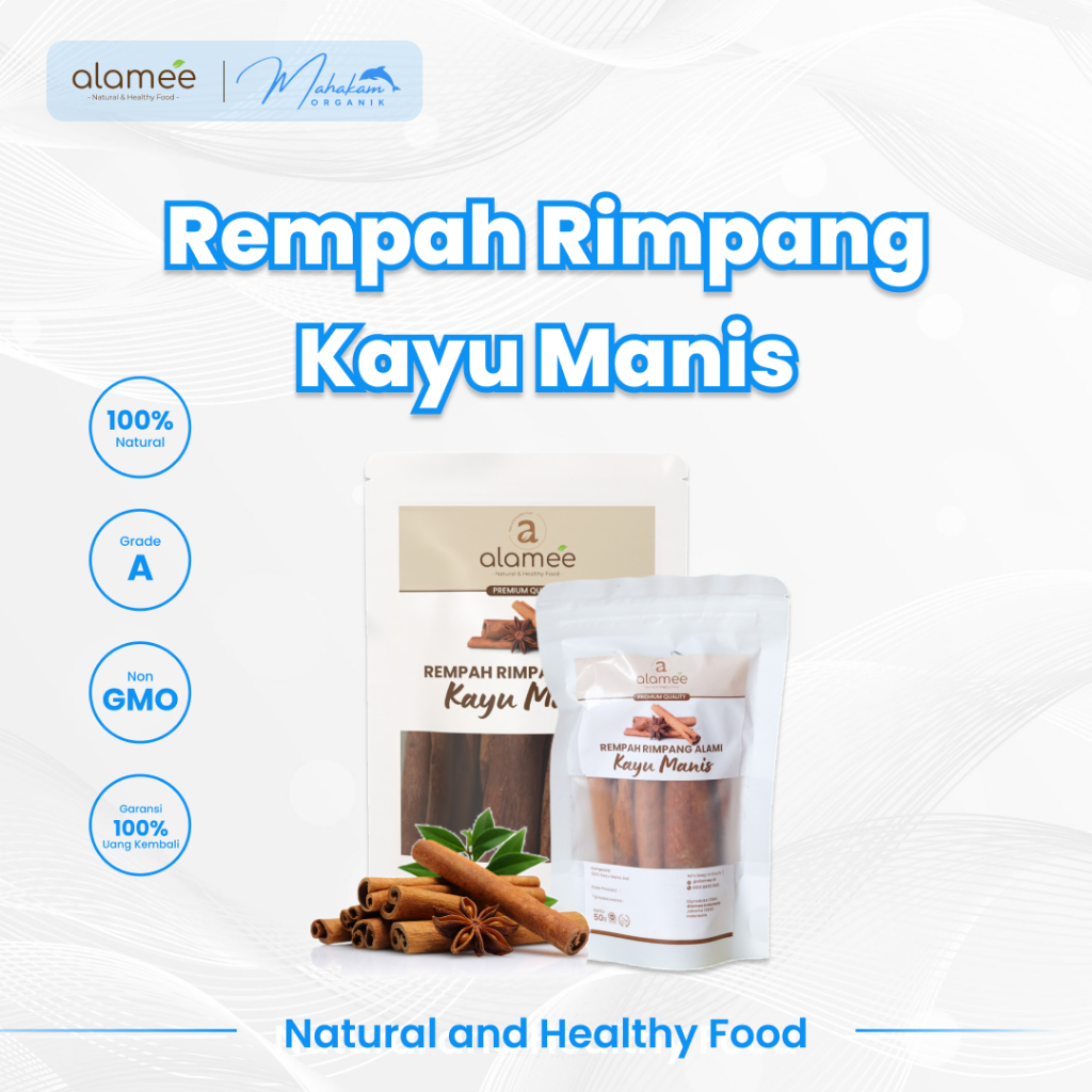 

ALAMEE Kayu Manis Cinnamon Stick Rempah Batang Rimpang Organik Alami