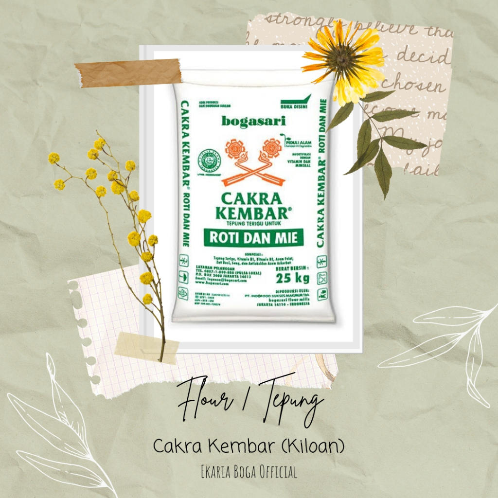 

FLOUR | TEPUNG TERIGU | BOGASARI | CAKRA KEMBAR | LOS/ CURAH/ KILOAN | CAKRA KEMBAR