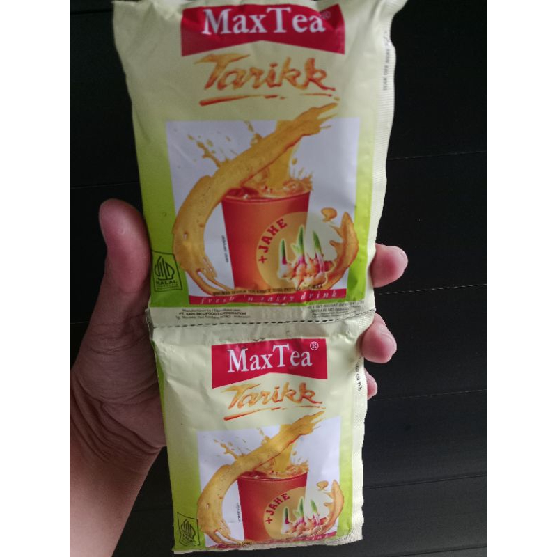 

Max Tea Tarikk Plus Jahe 1 Renceng isi 10 Sachet