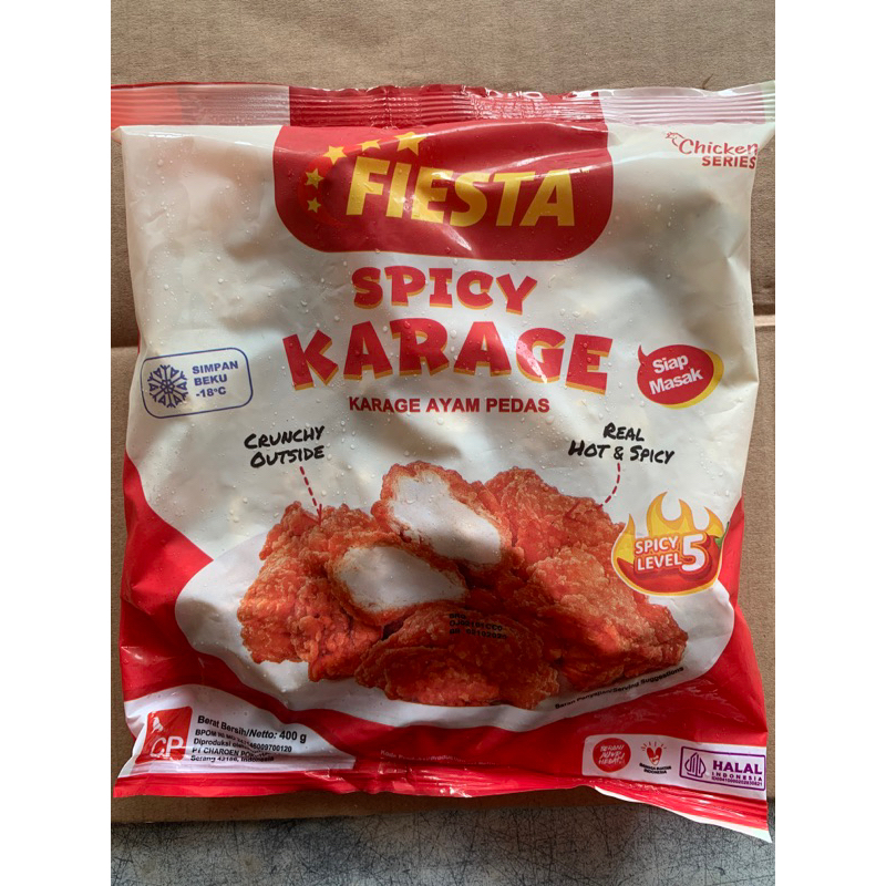 

Fiesta Chicken Nugget Karage Spicy 400g Frozen Food (Khusus Sumbar) Kharisma Frozenmart