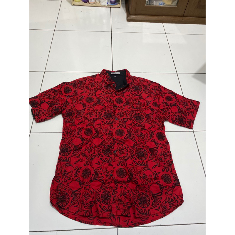 baju imlek pria merah
