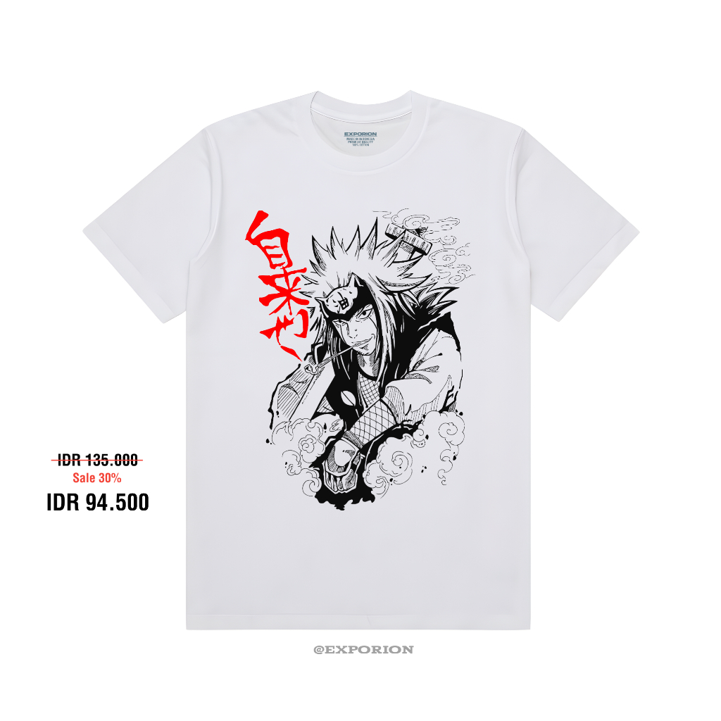TSHIRT KAOS NARUTO edisi Karakter Jiraiya Sensei 2