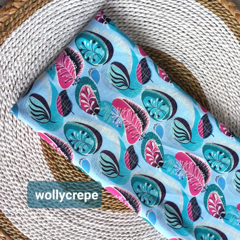 kain wollycrepe motif terbaru