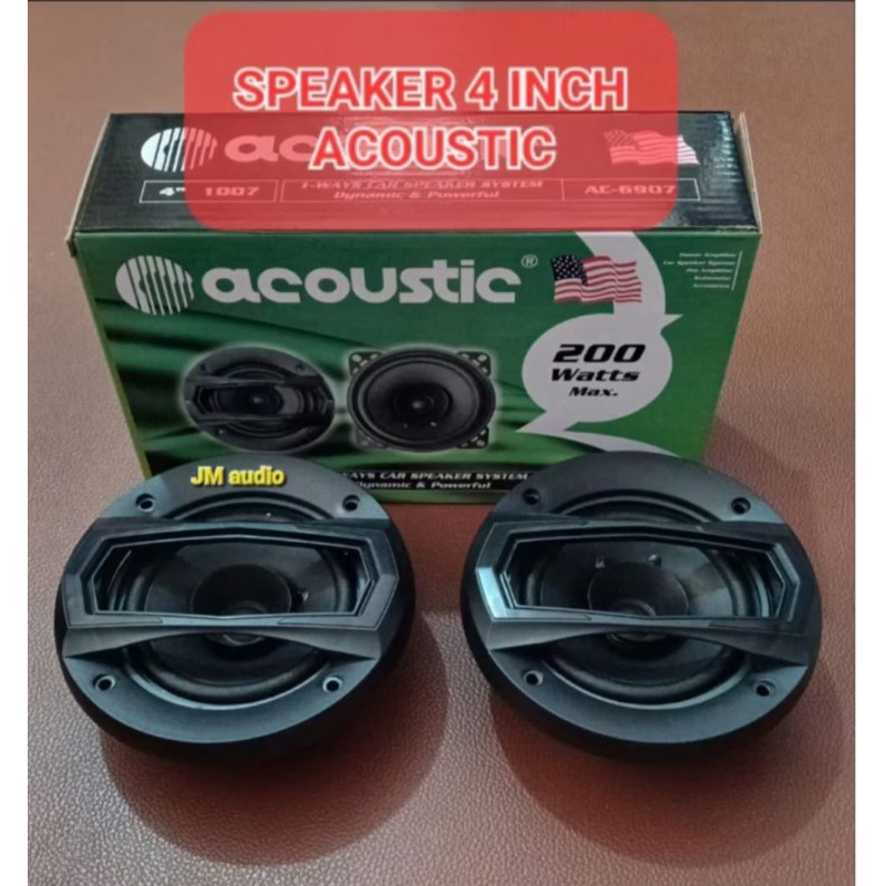 Speaker Coaxial 4inch Acoustic AC-6907 200Watt Mobil