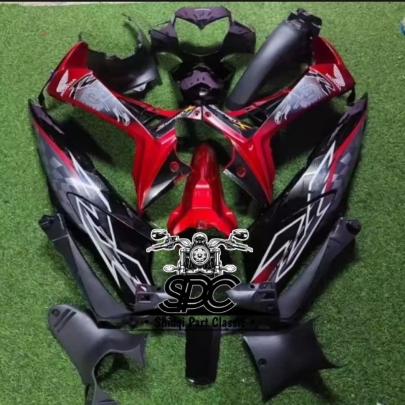 Paket Body Full Set Bodi Kasar dan Halus Honda Supra X 125 New Betmen Batman Tahun 2007 2008 2009 20