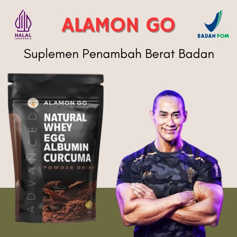 

Alamon Go Susu Protein,Penambah Berat Badan Natural Original Bpom