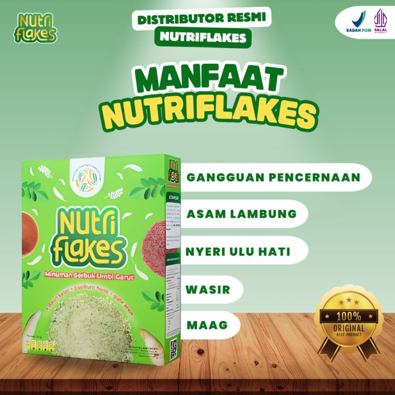 

Nutri Flakes Minuman Serbuk Umbi Garut untuk asam lambung gerd cemas