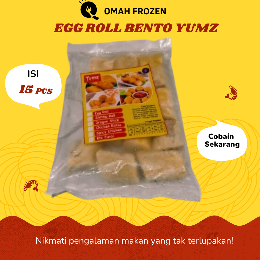 

Yumz Egg Roll Bento Isi 15 pcs frozen food makanan beku kemasan olahan