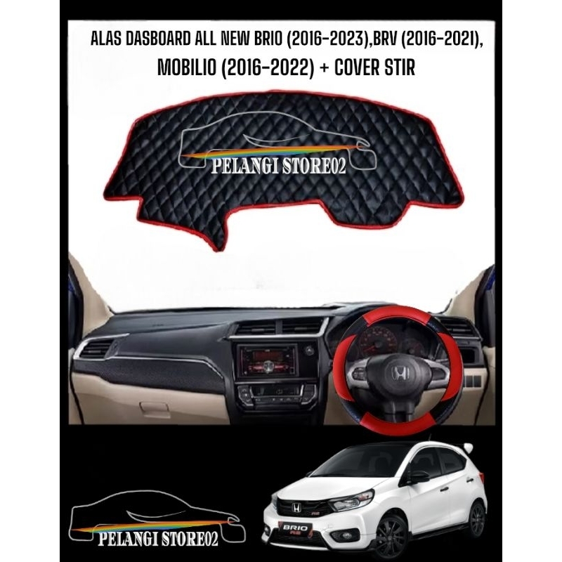 Alas Dashboard/Pelindung Dashboard+Cover Stir Honda Brio (2016-2023),BRV (2016-2021),Mobilio (2016-2