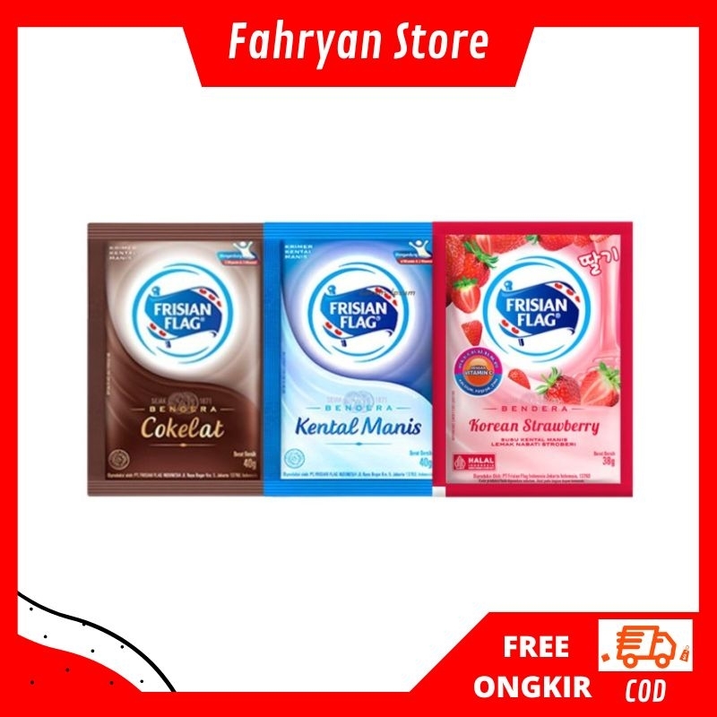 

Susu Kental Manis Frisian Flag Sachet Susu Bendera Sachet