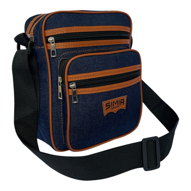 Tas Jeasn Selempang Pria Wanita Tas Waisbag Resleting 4 Model Kantong