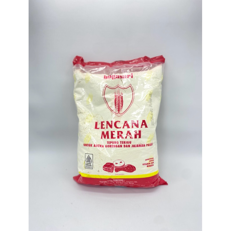 

TEPUNG TERIGU LENCANA MERAH 1KG / TEPUNG BAHAN KUE LENCANA 1000gr