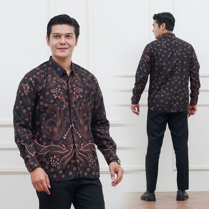 spesial batik ala bos muda warna hitam coklat keren