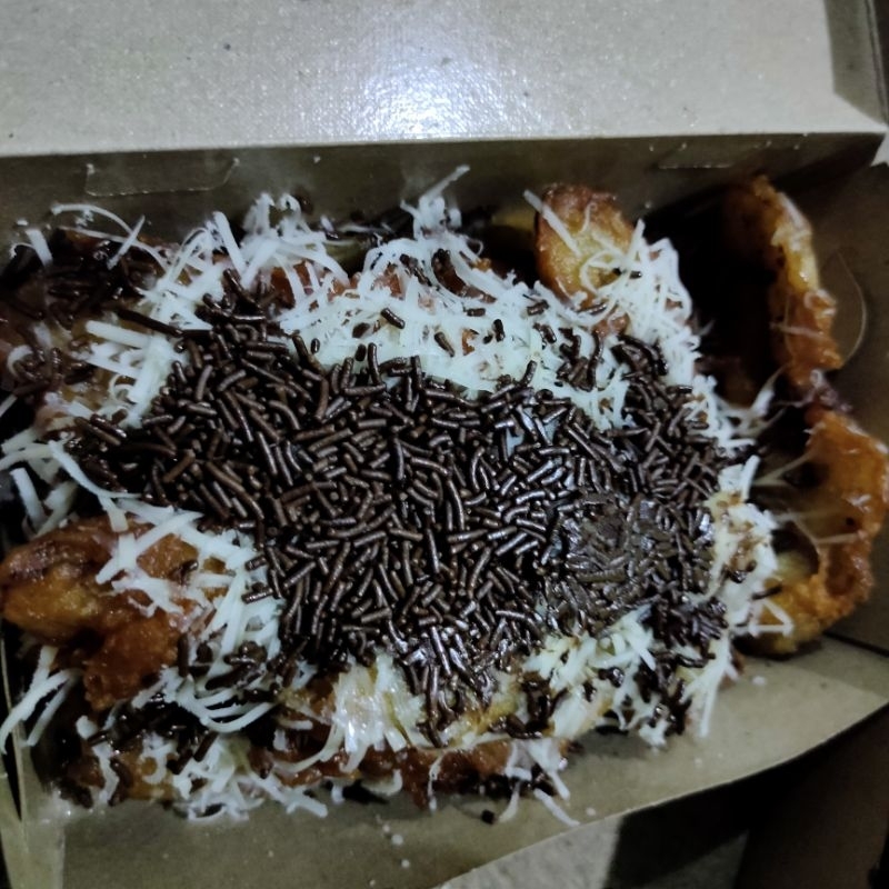 

pisang keju rasa meses crispy