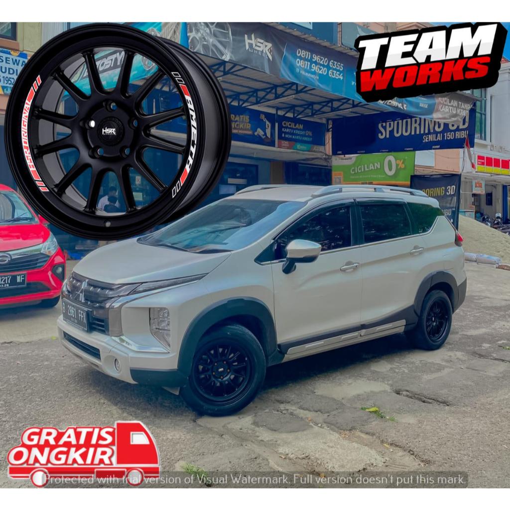 VELG RACING RING 17 HSR AMETH BLACK HOLE 5X114,3 MOBIL XPANDER LIVINA R17 LEBAR 8,5 ET22 VLEG SPORTY