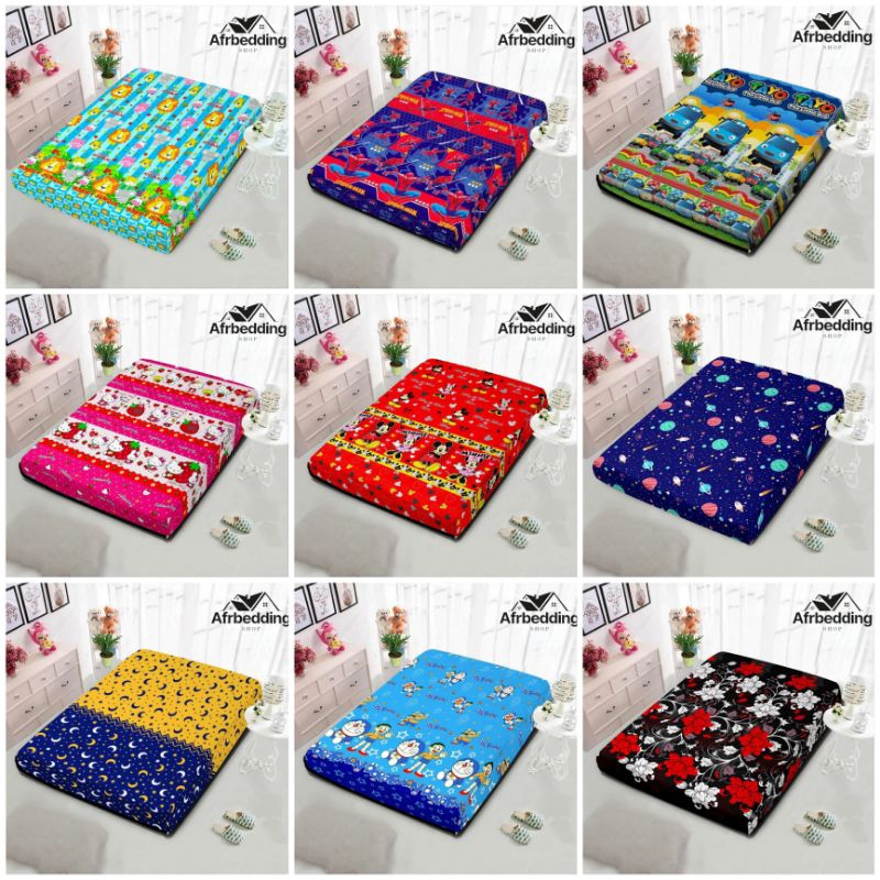 Sarung Kasur Busa Resleting 160x200x20 Bahan Katun / Urung Kasur Busa Resleting 180x200x20 Bahan