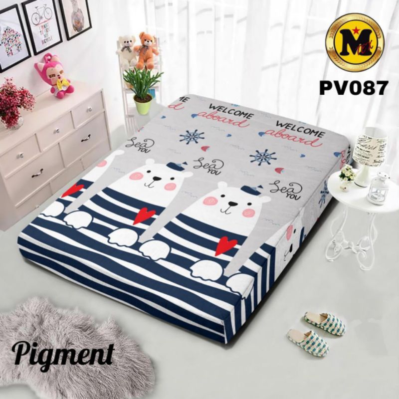 Sarung Kasur Busa Resleting 160x200x20 Bahan Katun / Urung Kasur Busa Resleting 180x200x20 Bahan