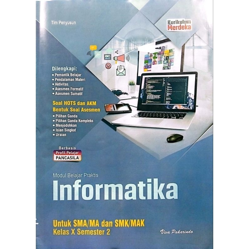 LKS VIVA PAKARINDO SMA SMK INFORMATIKA KELAS 10 SEMESTER 2 GENAP KURIKULUM MERDEKA TA.2024-2025 | VI