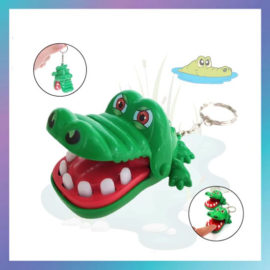 Mainan Anak Buaya Gigit / Mini Crocodile Dentist / Mainan Gantungan Buaya Gigit Mini