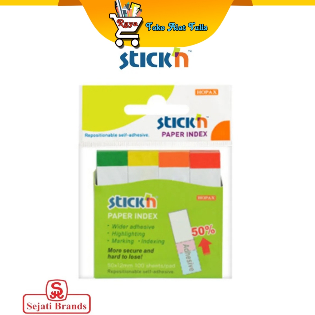 

Stick'N Sticky Note Paper Index 21015/21611 Painted Head 50x12mm