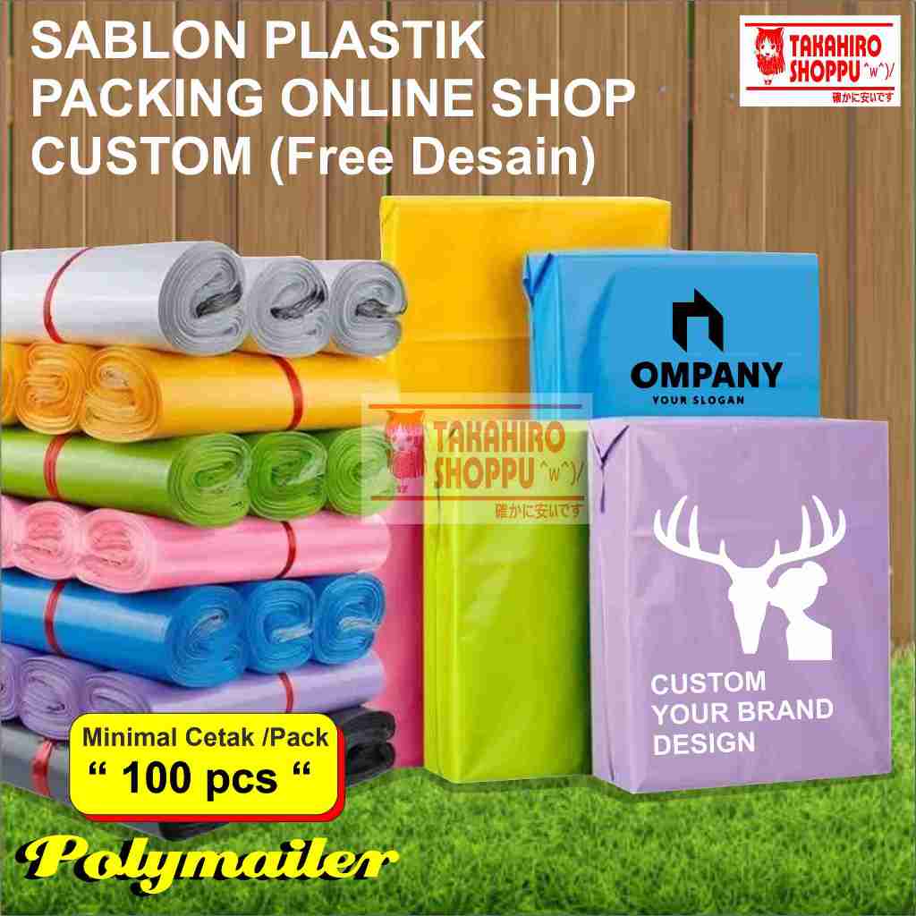 

Sablon Plastik Polymailer / Sablon Plastik Kemasan Packing Online Custom FREE DESAIN / Cetak Sablon Plastik Seal