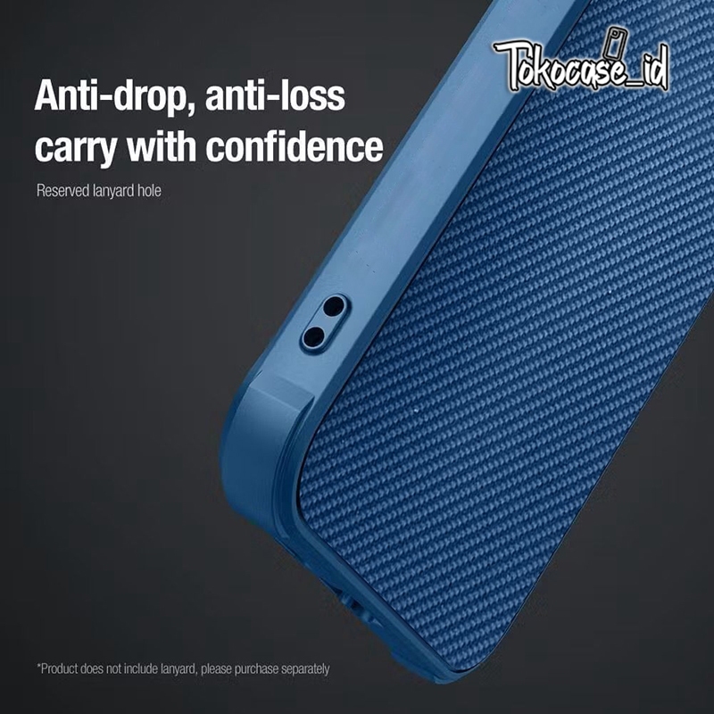 Case Carbon Knit fiber With Procam protection texture Silikon - Softcase/Casing Hp Compatible For Ip
