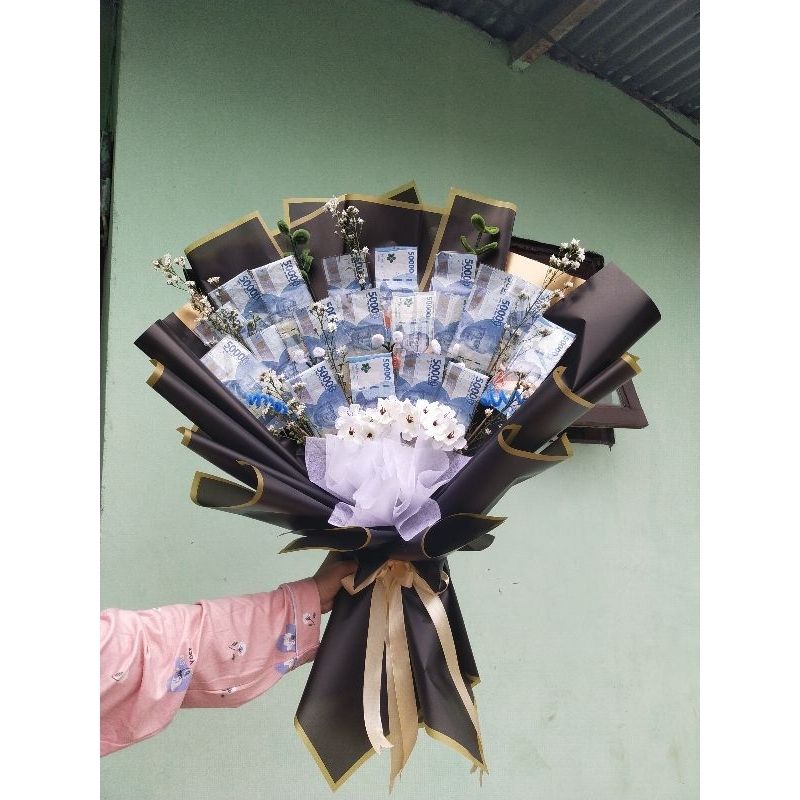 buket uang 20 lembar