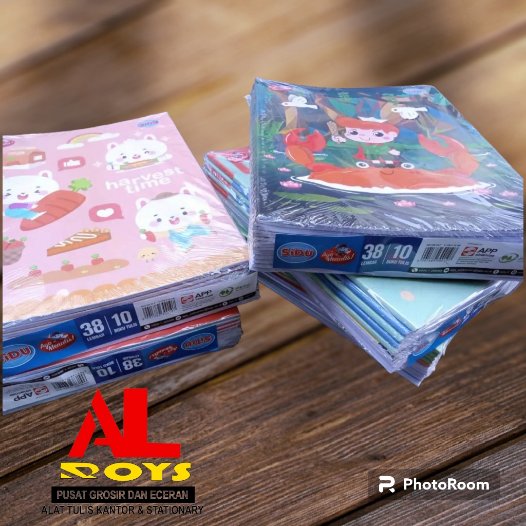 

BUKU TULIS SIDU 38 / BUKU TULIS SINAR DUNIA 38 LEMBAR (1 PAK/ 10 BUKU)