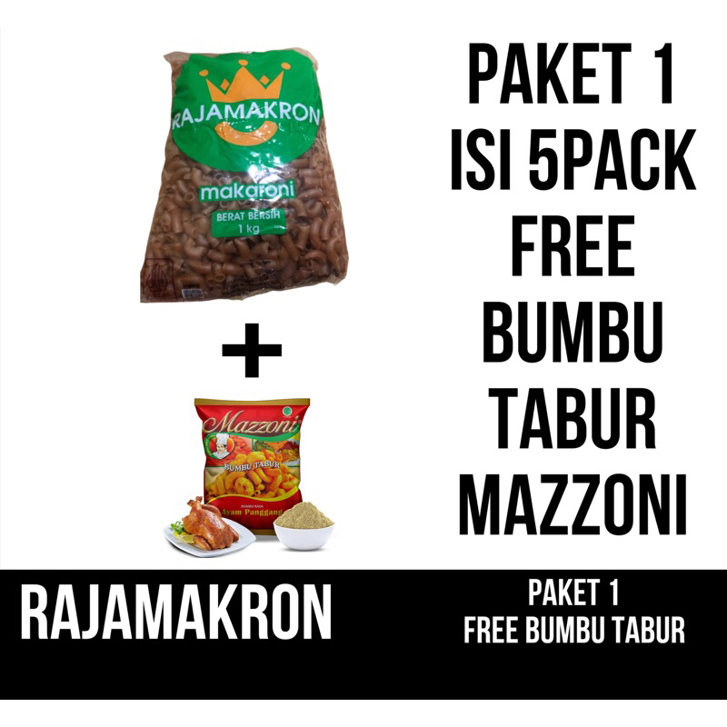 

makaroni rajamakron paket 1 isi 5 pack free mazzoni