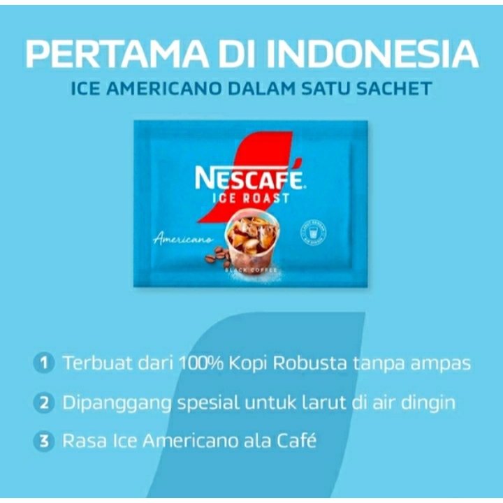 

Nestle Nescafe Ice Roast Americano Kopi Hitam Instan (10x2g)