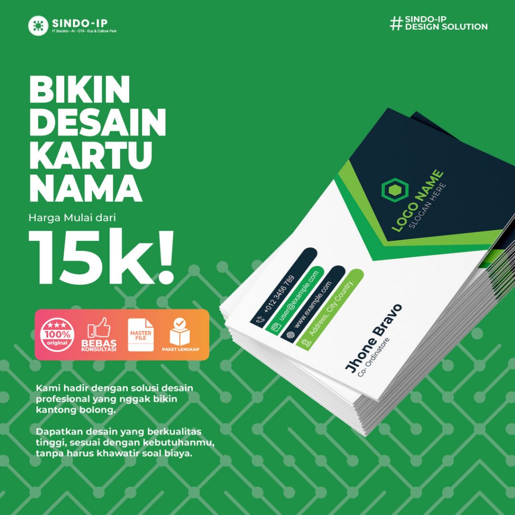 Jasa Desain Kartu Nama Profresional