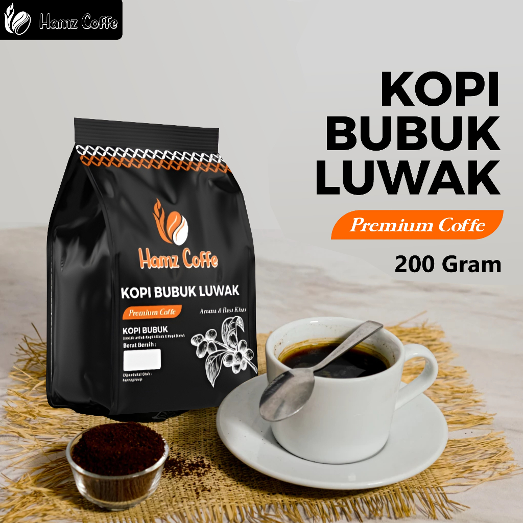 

HAMZ COFFE - Bubuk kopi luwak premium original asli