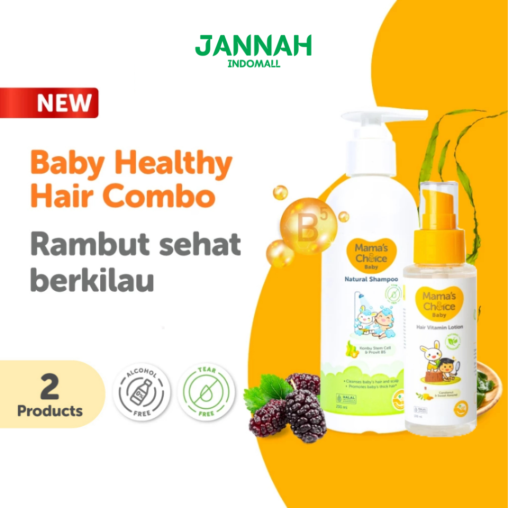 Sampo Bayi - Mama's Choice Baby Natural Shampoo (Hair Shampoo Penumbuh Rambut Bayi)