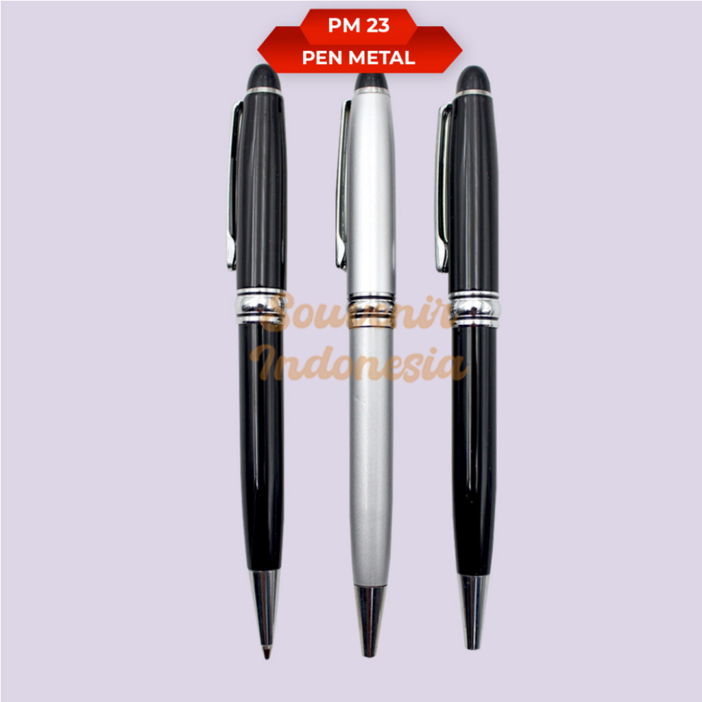 

Pen Metal Touch Screen Pulpen Stainless Custom Grafir Logo Nama PM 23 BP