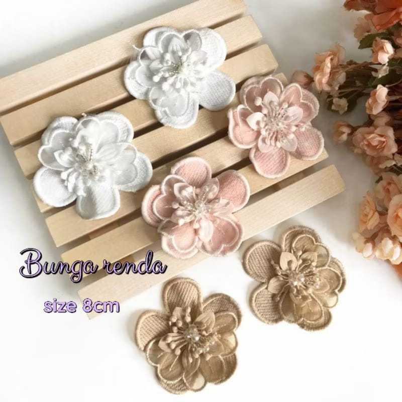 1BIJI - RENDA BUNGA/BUNGA TEMPEL