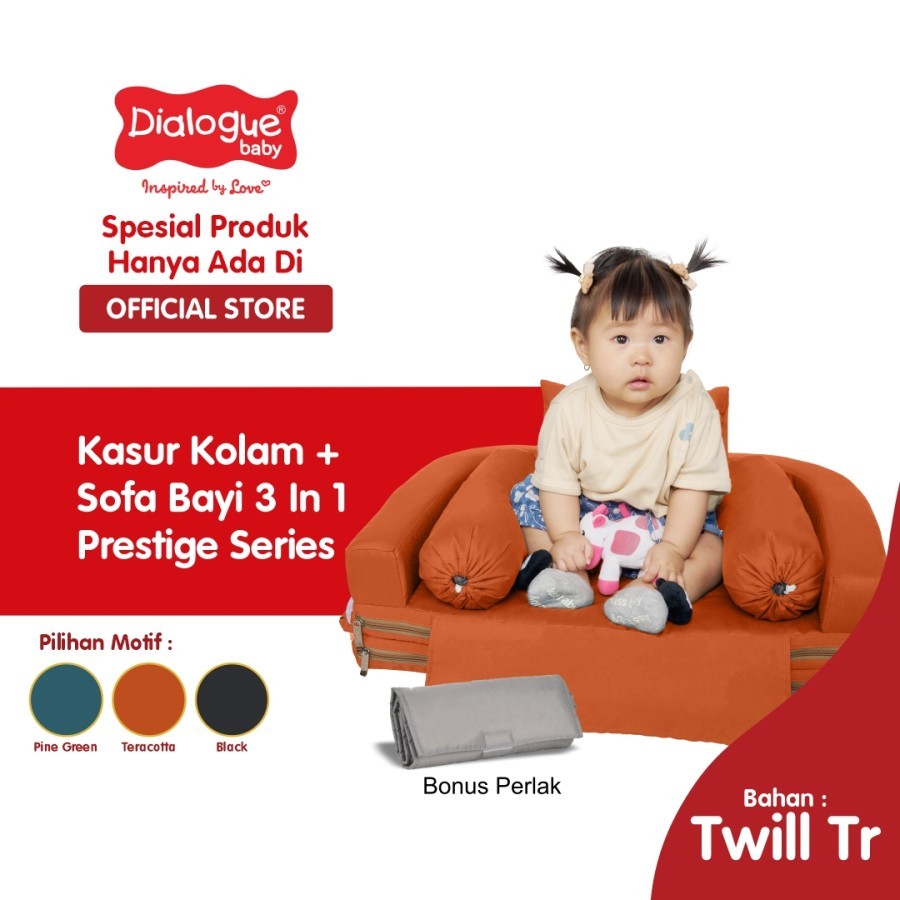 Dialogue Baby DGK9409 Prestige Kasur Lipat Bayi 3in1 Sofa Kelambu Bandung Cimahi