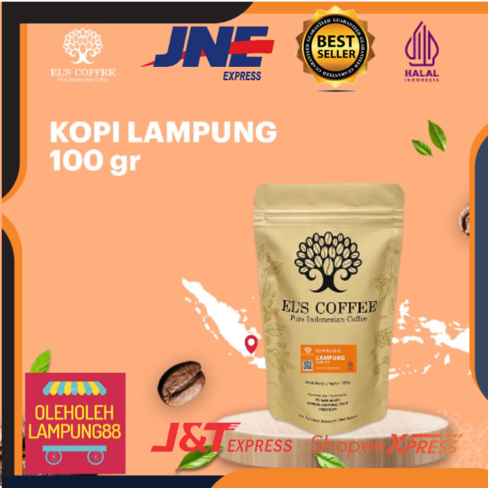 

Els Coffee El's Coffee Lampung Kopi Lampung Asli Kemasan 100Gr Kopi Robusta Lampung OlehOleh Lampung