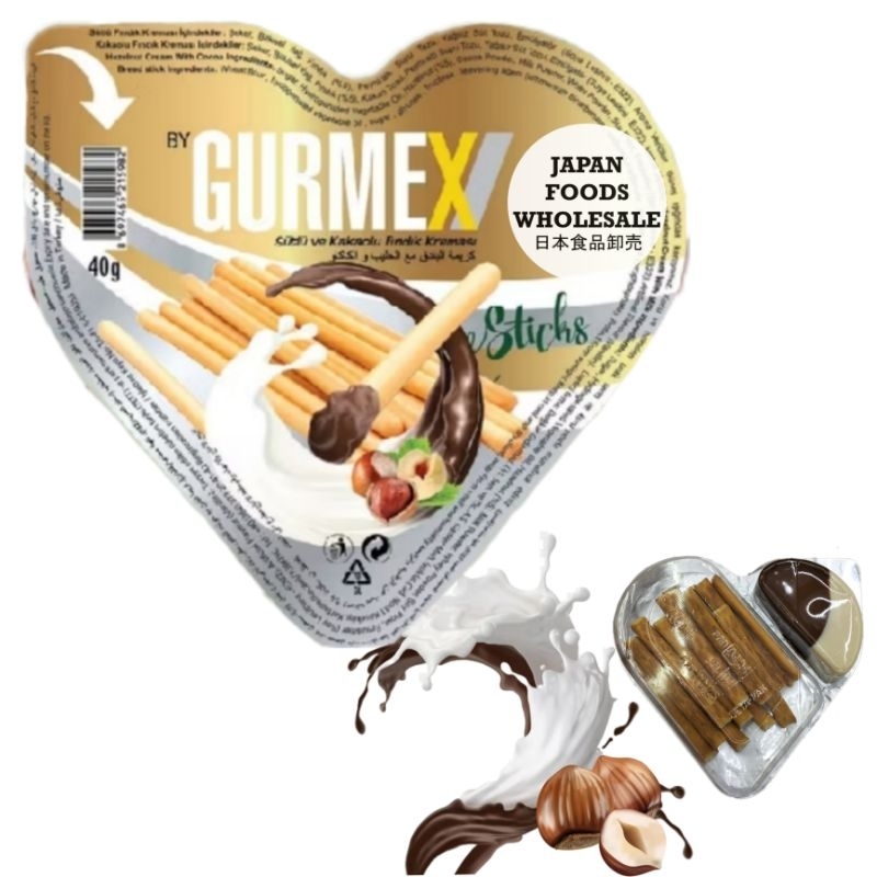 

Dogtat Gurmex Hazelnut Cream with Milk and Cocoa / biskuit stik / cemilan impor